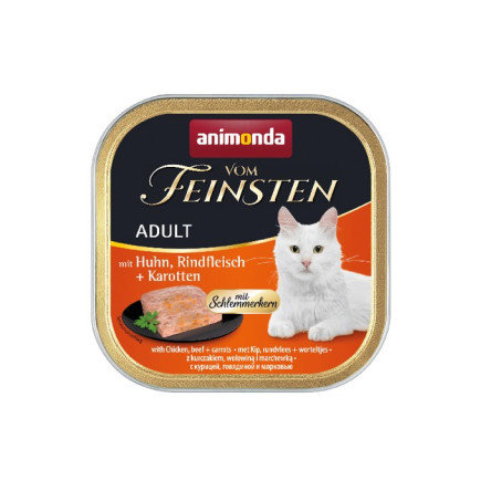 Animonda vom feinsten classic cat smak: kurczak, wołowina + marchewka 100g