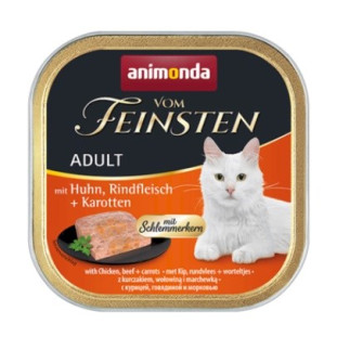 Animonda vom feinsten classic cat smak: kurczak, wołowina + marchewka 100g