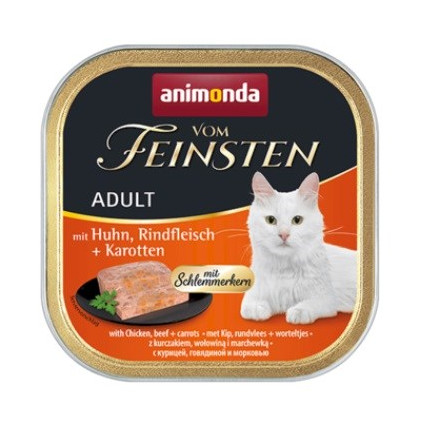 Animonda vom feinsten classic cat smak: kurczak, wołowina + marchewka 100g