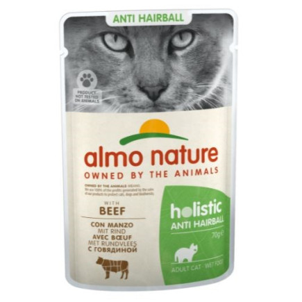 Almo nature functional hairball z wołowiną - mokra karma dla kotów- 70g
