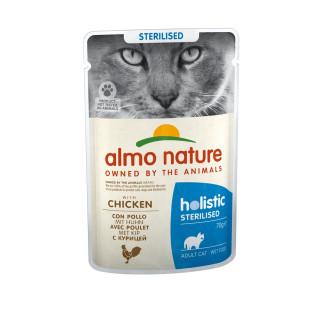 Almo nature functional sterilised z kurczakiem - mokra karma dla kotów wysterylizowanych - 70g