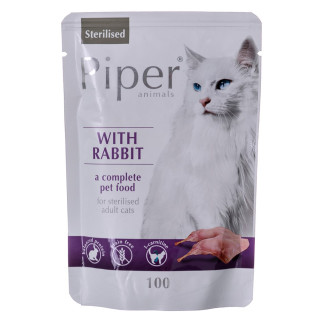 Dolina noteci piper sterilised z królikiem - mokra karma dla kotów sterylizowanych - 100g