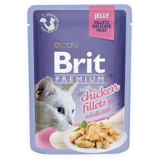 Brit cat pouch jelly fillets with chicken 85g