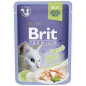 Brit cat pouch jelly fillets with trout 85g
