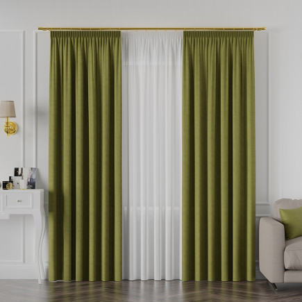 Tkanina dekoracyjna Manuel 300cm Zielona 807 EAN: 5907693262430