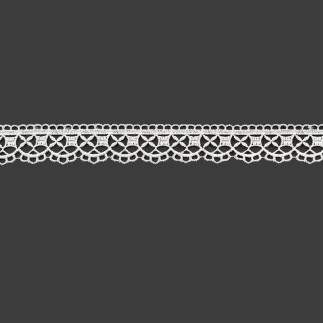 Koronka gipiurowa, wysokość 3cm, kolor biały