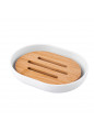 Mydelniczka plastikowa z bambusem 12x9x2,5 cm - EAN: 5907508183080