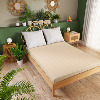 Dreamy Premium Prześcieradło Jersey z Gumką 220x200cm Jasny Beż EAN: 5907693244443