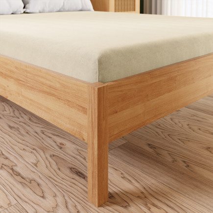 Dreamy premium prześcieradło jersey z gumką, szerokość 120 x wysokość 200cm, kolor 012 kremowy