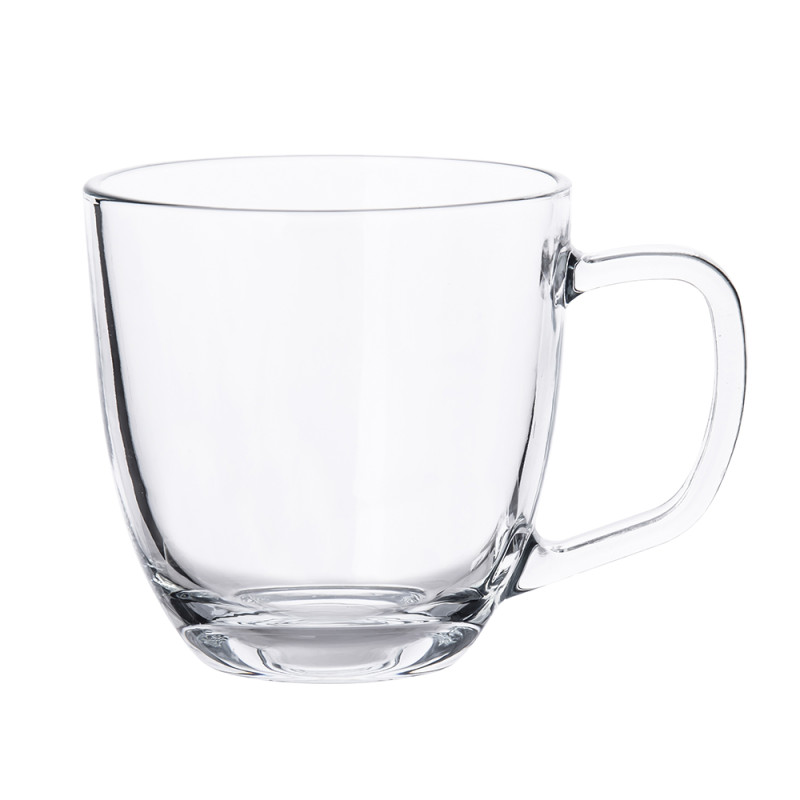 Kubek szklany z uchem Oslo 420 ml