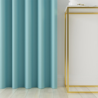 Dona tkanina dekoracyjna typu blackout, wysokość 280cm, kolor 312 błękitny niebieski