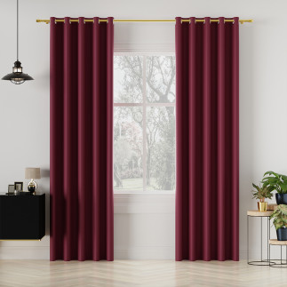 Tkanina dekoracyjna Dona blackout 280cm bordowa 845 - EAN: 5907693257481