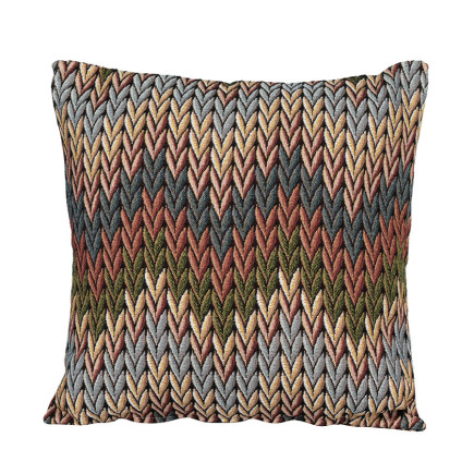 Geometryczny wzór vintage poszewka dekoracyjna gobelinowa, 43x43cm, kolor 001