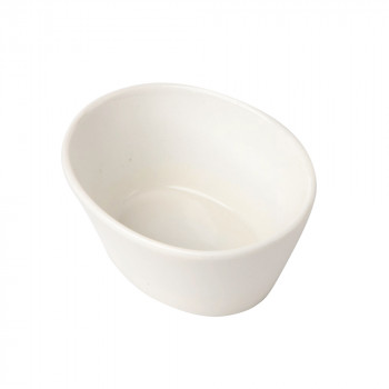 REGULAR NACZYNKO OWALNE 10 CM 100 ML PORCELANA KREMOWA