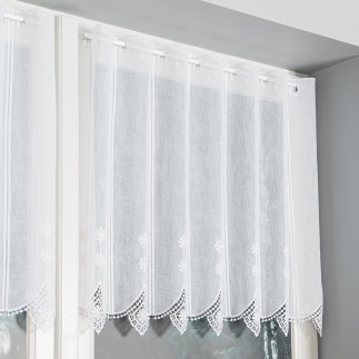 Zazdrostka panelowa z aplikacją, 60cm, kolor biały, EAN: 5907693260399