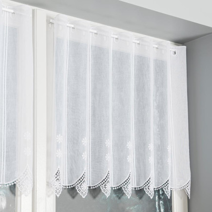 Zazdrostka panelowa z aplikacją, 60cm, kolor biały, EAN: 5907693260399