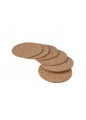 Podkładki Okrągłe 10cm z Korek Naturalny Kpl. 6szt. EAN: 5907618120203