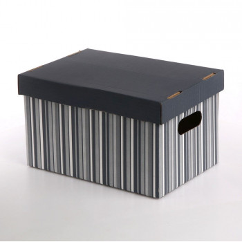Pudełko / pojemnik do przechowywania kartonowy ozdobny z pokrywką Formson 31 cm