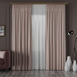 Nelia tkanina dekoracyjna blackout 320cm pastelowy różowy, EAN: 5907693263222