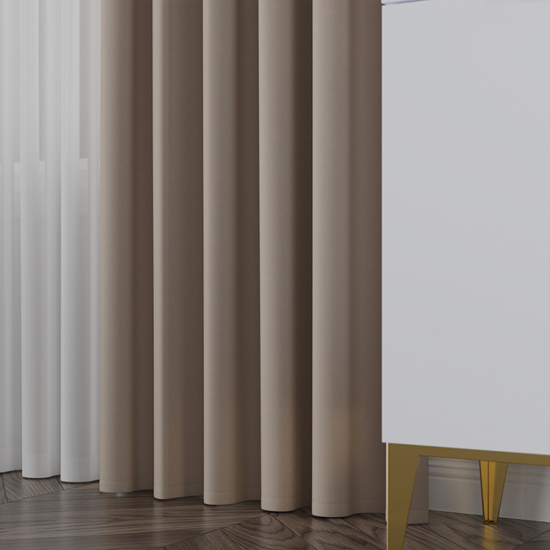 Nelia tkanina blackout 320cm jasny brązowy EAN: 5907693263369