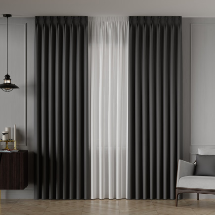 Nelia Tkanina Dekoracyjna Blackout 320cm Ciemny Szary 067 EAN: 5907693263291