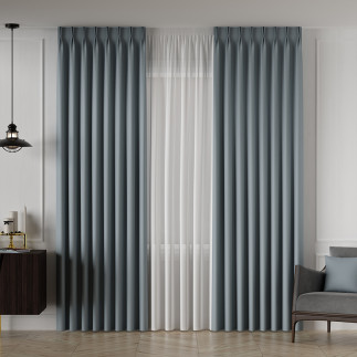 Nelia tkanina dekoracyjna blackout 320cm jasny niebieski EAN: 5907693263260