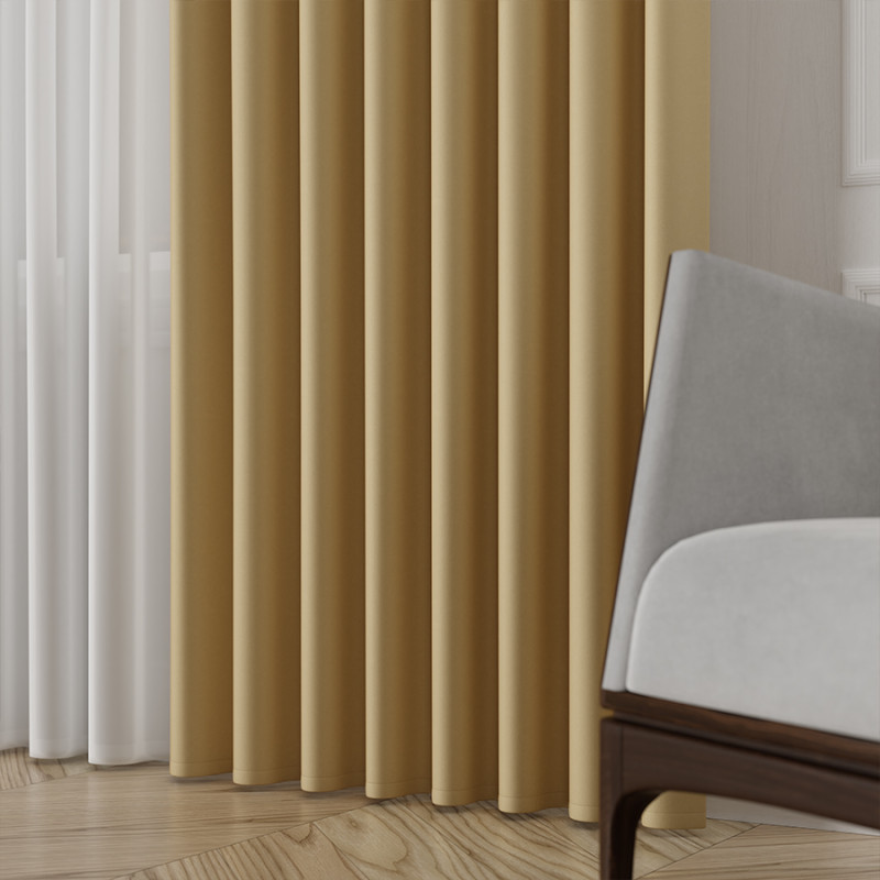 Nelia tkanina dekoracyjna blackout 320cm ciemny żółty złoty EAN: 5907693263321