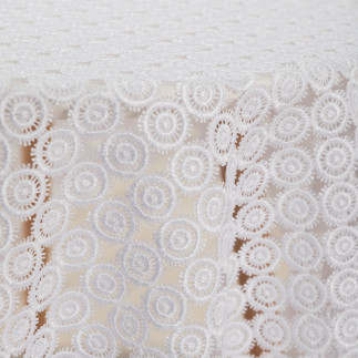 Tkanina obrusowa gipiurowa, wysokość 160cm, kolor 001 biały