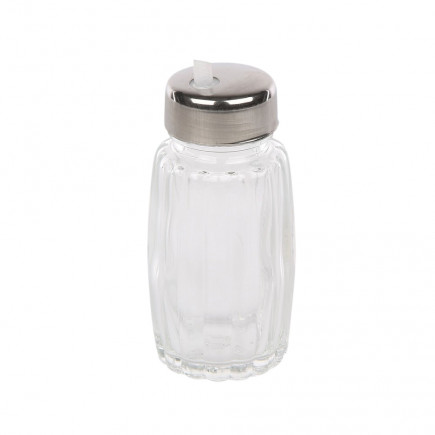 POJEMNIK SZKLANY NA PRZYPRAWY PŁYNNE INOX 50ML