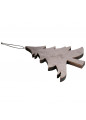 Zawieszka choinka drewniana z welurowym frontem 25x22,5 cm n/n bz EAN: 5907508115661.