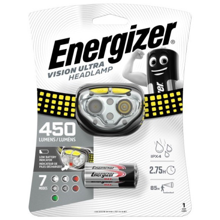 Energizer latarka headlight vision ultra headlight 3aaa 450 lm