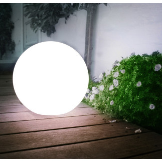 Solarna lampa greenblue, wolnostojąca, ogrodowa, kula 30x30x63 cm, gb168