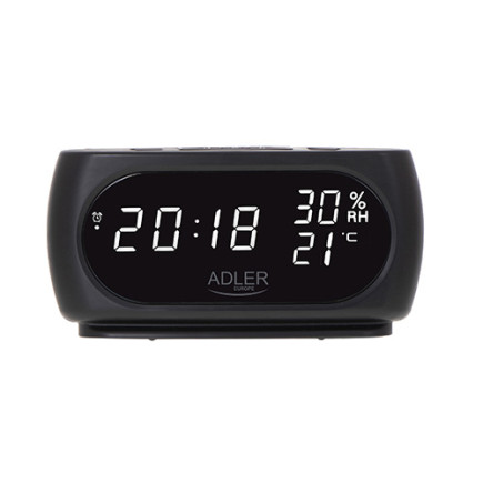 Zegar - budzik z pomiarem temperatury i wilgotności