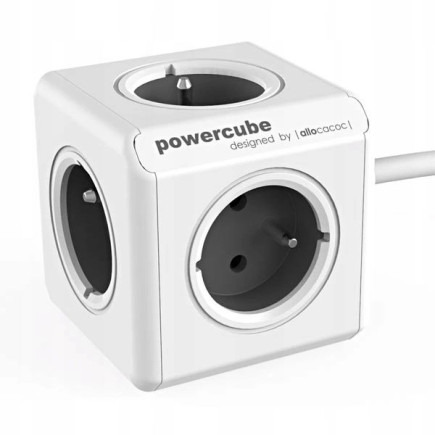 Przedłużacz allocacoc powercube extended 2300gy/frexpc (1,5m  kolor szary)