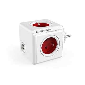 Przedłużacz allocacoc powercube original 2202rd/froupc (kolor czerwony)