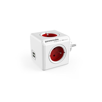 Przedłużacz allocacoc powercube original 2202rd/froupc (kolor czerwony)