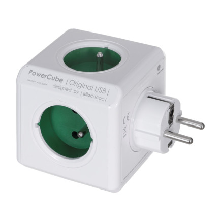 Przedłużacz allocacoc powercube original 2202gn/froupc (kolor zielony)