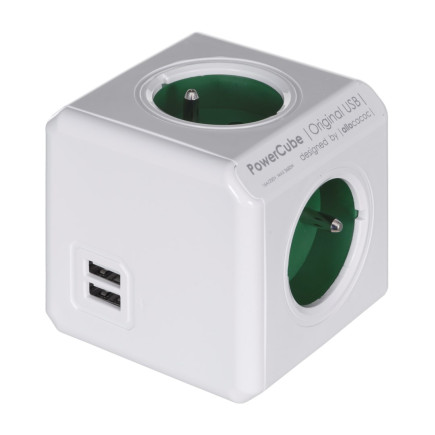 Przedłużacz allocacoc powercube original 2202gn/froupc (kolor zielony)