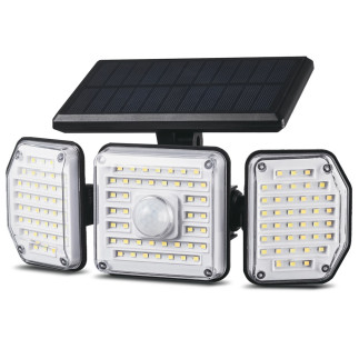 Maclean solarna lampa led z czujnikiem ruchu ip65 4w 3 tryby pracy mce615