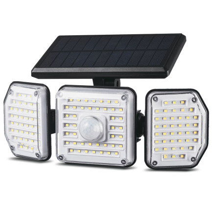 Maclean solarna lampa led z czujnikiem ruchu ip65 4w 3 tryby pracy mce615