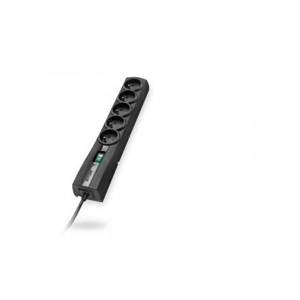 Listwa antyprzepięciowa ever classic 3,0m (5 x ute  10 a  kolor czarny) (t/lz09-cla030/0000)