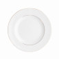 Serwis obiadowy porcelanowy MariaPaula Złota Linia biały na 6 osób (23 el.)