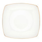 Serwis obiadowy porcelanowy MariaPaula Moderna Gold biały ze złotym zdobieniem dla 6 osób (18 el.)