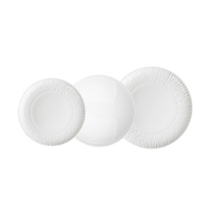 Serwis obiadowy porcelanowy MariaPaula Natura biała na 6 osób (18 el.)