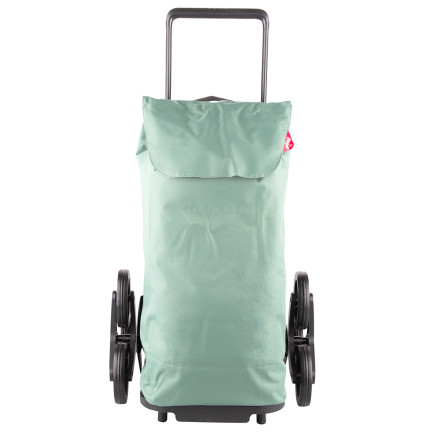 WÓZEK NA ZAKUPY 30KG/52L. TRIS NEW ZIELONY 6 KÓŁEK