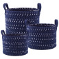 Kosze plecione granatowe n/n bz 32+28+24cm EAN: [tu wstaw EAN]