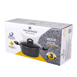 VALDINOX ROCK GARNEK 18CM Z POKRYWĄ 1,7L