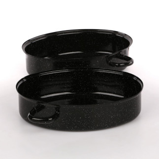 BRYTFANNA EMALIOWANA 2,8L+ POKRYWA 2,8L ŚR.30CM WYS.15CM