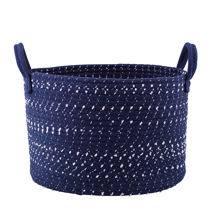 Kosz pleciony granatowy n/n bz 32x32x22cm - EAN: 5904252307007