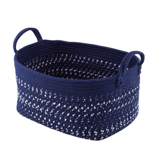 Kosz prostokątny pleciony granatowy 27x37x20cm n/n bz, EAN: 5904252307137